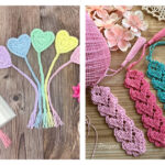 Lovely Heart Bookmark Free Crochet Pattern