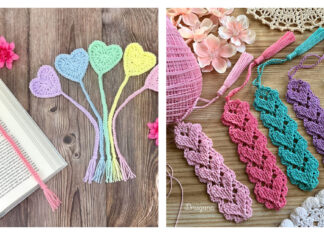 Lovely Heart Bookmark Free Crochet Pattern