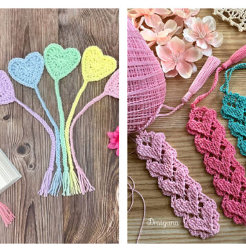 Lovely Heart Bookmark Free Crochet Pattern