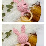 Sleepy Bunny Rattle Free Crochet Pattern