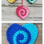 Swirly Heart Free Crochet Pattern