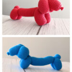 Weiner Balloon Dog Free Crochet Pattern