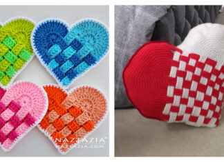 Woven Heart Free Crochet Patterns