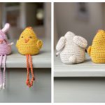 Amigurumi Bunny Lamb and Chick Free Crochet Pattern