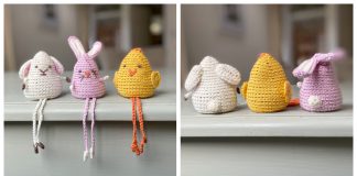 Amigurumi Bunny Lamb and Chick Free Crochet Pattern