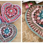 Corazón Loli Heart Wall Hanging Free Crochet Pattern