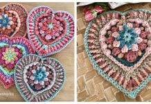 Corazón Loli Heart Wall Hanging Free Crochet Pattern