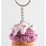 Cupcake Keychain Free Crochet Pattern