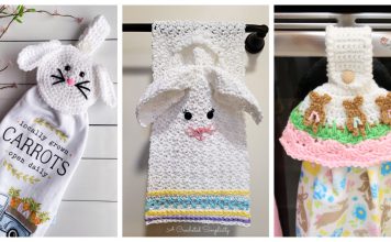Easter Bunny Towel and Towel Topper Free Crochet Pattern