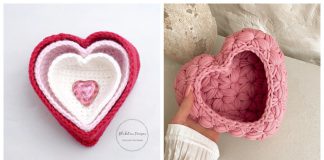 Heart Shaped Basket Crochet Patterns