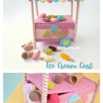 Ice Cream Cart Amigurumi Crochet Pattern