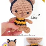 Mellow the Bee Bear Amigurumi Free Crochet Pattern