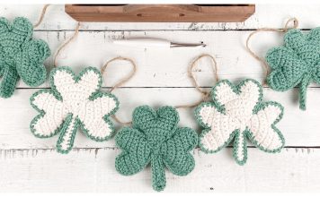 Shamrock Garland Free Crochet Pattern