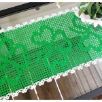 Shamrock Table Runner Free Crochet Pattern and Video Tutorial