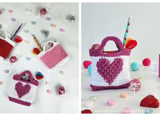 Valentine Treat Bags Free Crochet Pattern