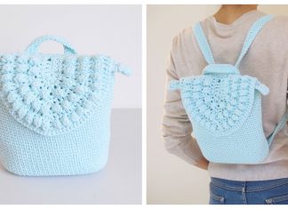 Blue Skies Backpack Free Crochet Pattern and Video Tutorial