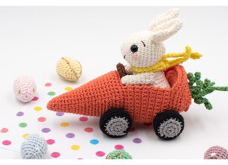 Bunny with Carrot Amigurumi Free Crochet Pattern