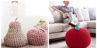 Giant Fruit Pouf Free Crochet Pattern