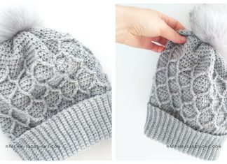 Honeycomb Beanie Free Crochet Pattern