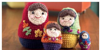 Matryoshka Nesting Dolls Free Crochet Pattern