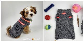 Ribby Dog Sweater Free Crochet Pattern