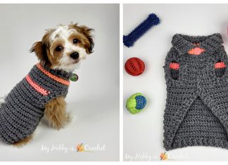 Ribby Dog Sweater Free Crochet Pattern