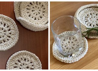 Spring Coaster Set Free Crochet Pattern