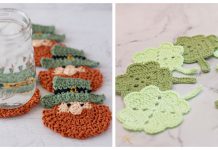 St. Patrick’s Day Coasters Free Crochet Pattern