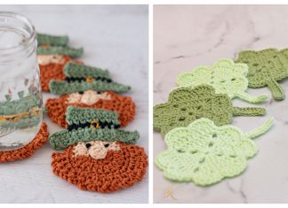 St. Patrick’s Day Coasters Free Crochet Pattern