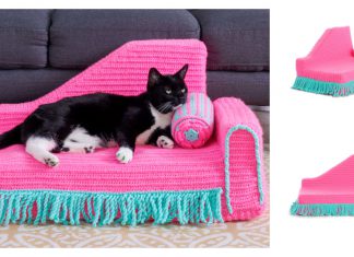 Pet Cat Lounger Free Crochet Pattern