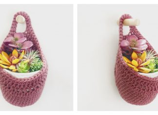 Fleur Hanging Basket Free Crochet Pattern