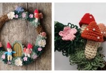 Hidden Garden Wreath Free Crochet Pattern