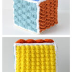 Sensory Cube Toy Free Crochet Pattern