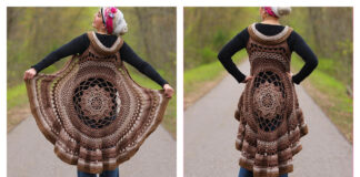 Spring Sun Mandala Vest Free Crochet Pattern