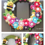 Spring Wreath Free Crochet Pattern
