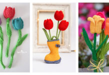 Tulip Flowers Crochet Pattern