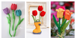 Tulip Flowers Crochet Pattern