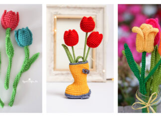 Tulip Flowers Crochet Pattern