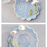 Lily of the Valley Coaster Free Crochet Pattern