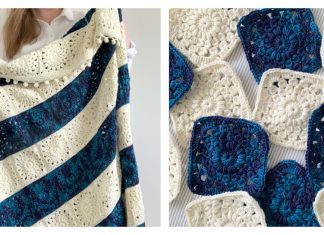 Summer Stripes Sunburst Blanket Free Crochet Pattern and Video Tutorial