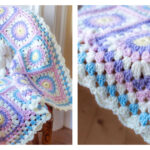 Sunburst Granny Square Blanket Free Crochet Pattern