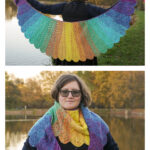 Tunisian Macaw Wings Shawl Free Crochet Pattern
