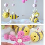Bees Nursery Mobile Free Crochet Pattern