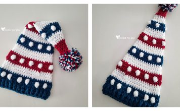 Bobbles and Stripes Hat Free Crochet Pattern