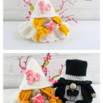 Bride and Groom Gnome Amigurumi Free Crochet Pattern