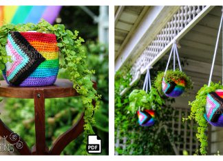 Pride Planter Cozies Free Crochet Pattern