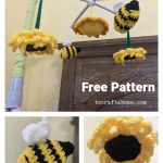 Sunflower and Bee Mobile Free Crochet Pattern