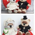 Wedding Bears Free Crochet Pattern