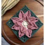 3D Flower Granny Square Free Crochet Pattern and Video Tutorial