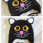 Black Cat Hat Free Crochet Pattern